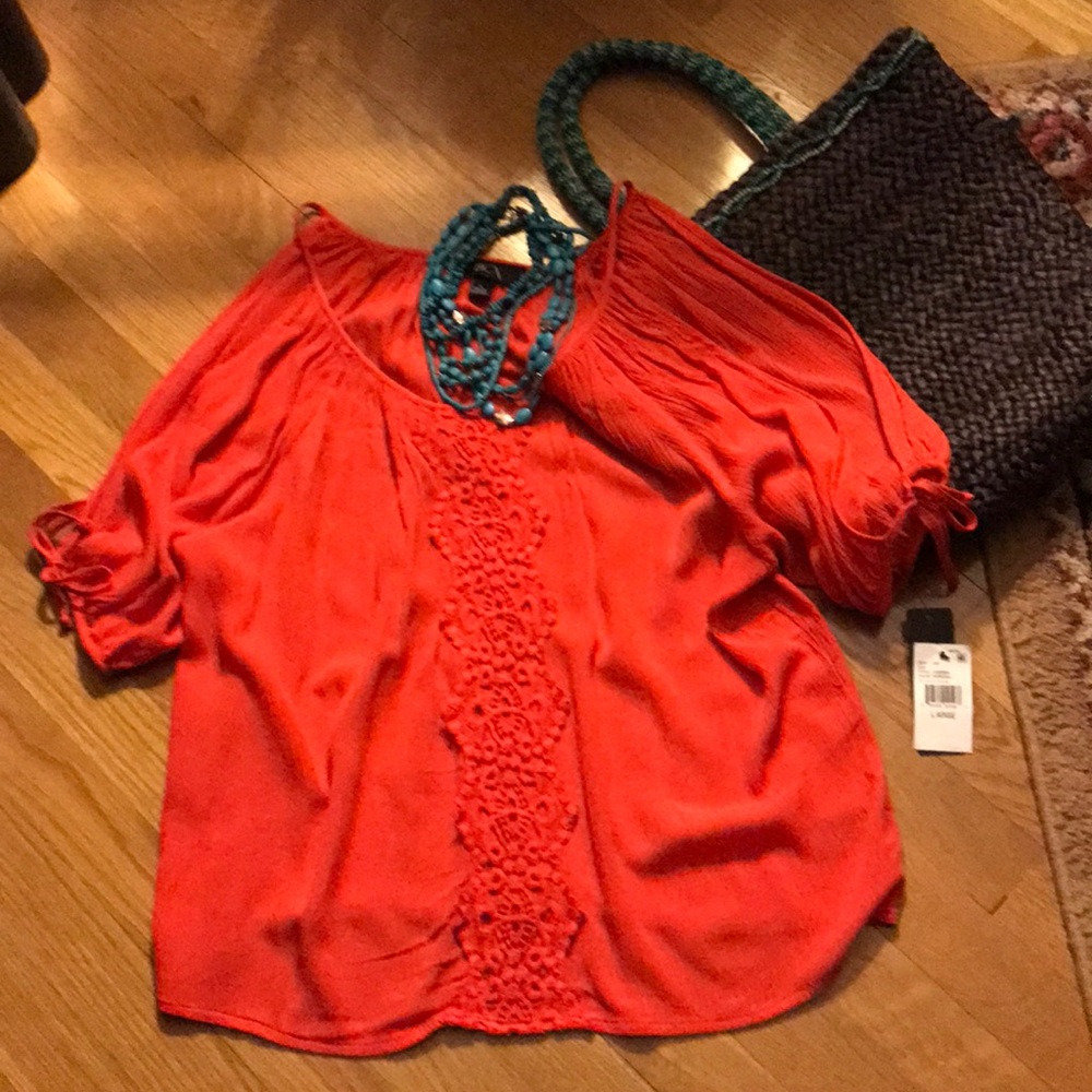 NWT BCX COLD SHOULDER SHIRT